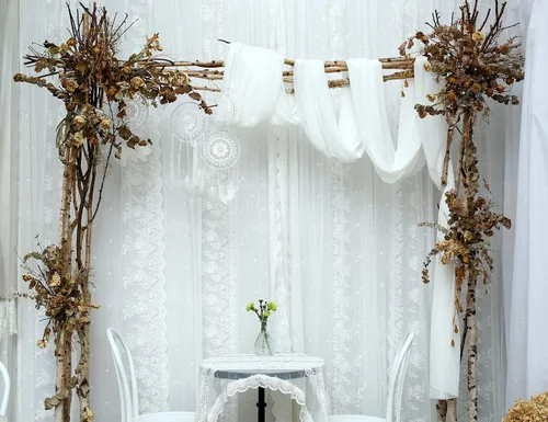 Miniatura 2 de Camino de mesa de boda de gasa blanca de 27 x 216 pulgadas, extra largo de 18 pies, mantel blanco para mesa, decoración rústica de boda, despedida