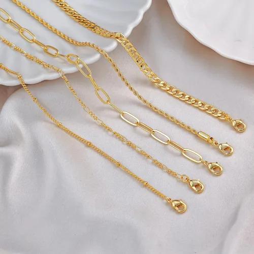 Miniatura 7 de Picuzzy Pulseras de oro para mujer, de oro real de 14 quilates, apilables, impermeables, juego de joyas para mujer, a la moda, delicadas, bonitas