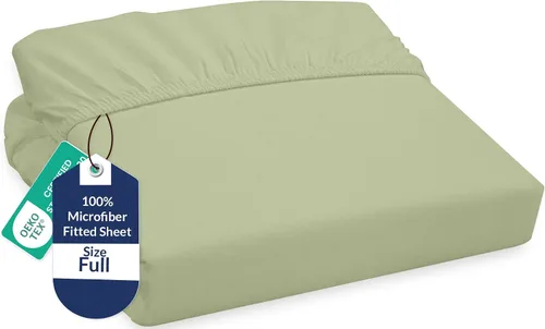 Miniatura 38 de Royale Linens Sábana Bajera King - Microfibra Cepillada Ultra Suave 1800 - Sábanas Inferiores de Lujo Hotelero - Sin Arrugas y Resistente a la Rosa