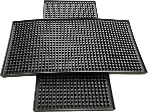 Miniatura 10 de XieNie Tapete de bar de 6 x 12 pulgadas, pequeño, negro, tapete de café para bar en casa, tapete de servicio de bar para coctelería, cocina