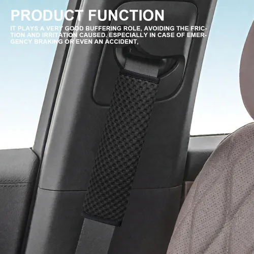 Miniatura 5 de 2 fundas para cinturón de seguridad de automóvil, almohadillas suaves para cinturón de seguridad, fundas para el cuello, protector de correa