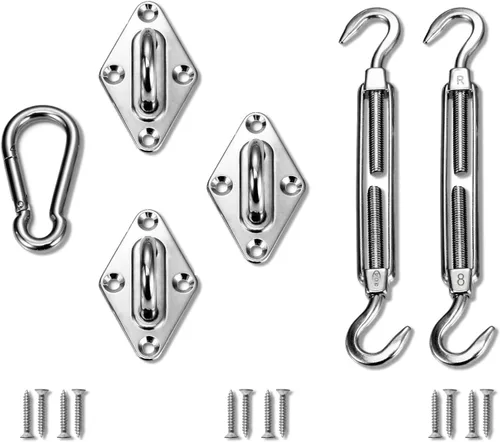 Miniatura 12 de TANG Sunshades Depot - Juego de accesorios para toldo cuadrilátero de 8 pulgadas, súper resistente