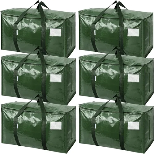 Miniatura 25 de TICONN Paquete de 2 bolsas de mudanza extra grandes resistentes con cremalleras y asas de transporte, bolsas de almacenamiento duraderas