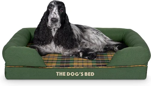 Miniatura 58 de The Dog's Bed - Cama ortopédica de espuma viscoelástica para perros medianos, colchón de soporte de alta densidad, entrada frontal baja, funda negro