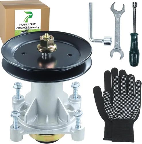 Miniatura 13 de Kit de montaje de husillo 587819701 preengrasado con polea 532199789 que reemplaza Craftsman 587819701 Mandril Assembly Craftsman 42 187292 187281 1