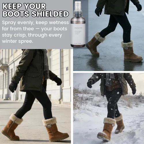 Miniatura 2 de Protector de zapatos en aerosol impermeable y repelente de manchas, cuidado de zapatos para zapatos y ugs de gamuza, piel de oveja, nubuck, botas