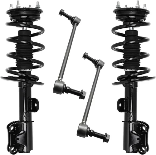 Miniatura 56 de Detroit Axle - Kit de 4 piezas RWD Puntales Delanteros Barras Estabilizadoras para Ford F-150 2021 2022 2023 2024, 2 Puntales con Resorte Helicoidal