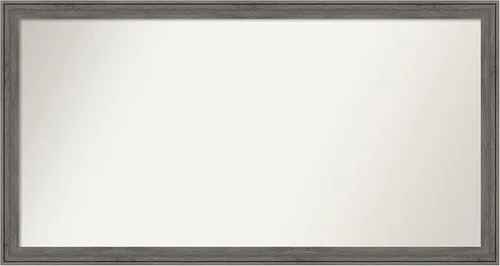 Miniatura 526 de Amanti Art Espejo personalizado, espejo de baño gris plomo a rayas, espejo de pared o espejo de tocador de baño sobre el fregadero