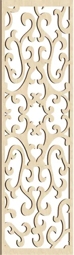 Miniatura 67 de Smithfield Paneles de pared decorativos de madera con calado, 13 3/8 pulgadas de ancho x 34 3/8 pulgadas de alto x 3/8 de alto, roble rojo rojo