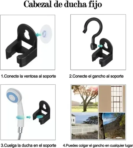 Miniatura 2 de Dpofirs Ducha portátil al aire libre, ducha eléctrica de ahorro de agua, bomba de ducha a batería para senderismo, mochilero, camping, viajes