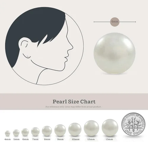 Miniatura 4 de KEZEF Aretes de perlas para mujer, oro real de 14 quilates, perlas cultivadas de agua dulce con mariposa dorso de oro de 14 quilates con silicona