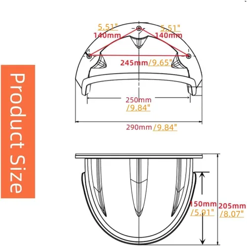 Miniatura 2 de Universal Sun Rain Shade Vigilancia Cámara Protector Protector Protector para Nest/Anillo/Dome/Bullert Exterior CCTV Cámara de Seguridad Protector