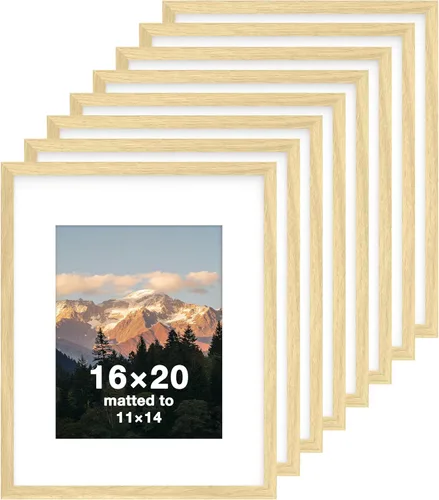 Miniatura 30 de FrameWorks Marcos de fotos clásicos de madera 4x6 con vidrio templado, color negro, paquete de 2