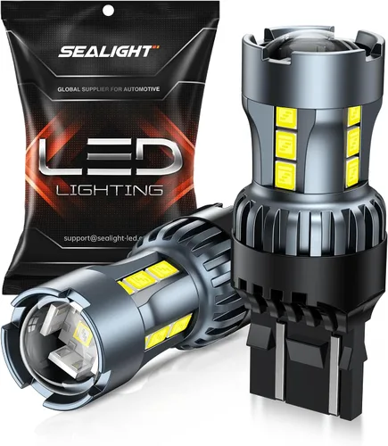 Miniatura 9 de SEALIGHT 194 bombilla LED azul, luz de matrícula, luz de cúpula, T10 168 2825 W5W 3030 chips brillantes tipo cuña para reemplazar luz LED de mapa