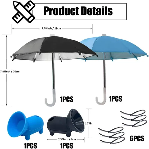 Miniatura 2 de 4 soportes para paraguas para teléfono, soporte de ventosa para teléfono, parasol para teléfono, protector solar antirreflejo, protector solar