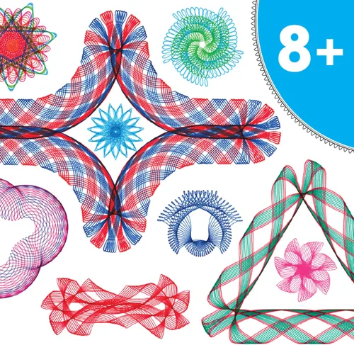 Miniatura 5 de Super Spirograph Jumbo Kit, 75 piezas (Edición 50 aniversario)