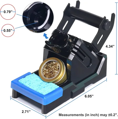 Miniatura 3 de YIHUA X-2 Evolution Soporte avanzado resistente al calor para soldador y sistema de almacenamiento con soporte para bobina de soldadura, limpiador