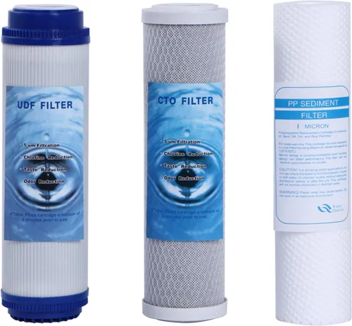 Huining Sistema de filtro de agua de 10 x 2.5 pulgadas, 5 micrones, cartucho universal de repuesto para sistema de ósmosis inversa para toda la