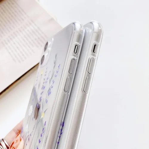 Miniatura 6 de Funda compatible con iPhone 6/6s para niñas y mujeres, elegante funda de protección de gel de goma TPU transparente suave y transparente para iPhone
