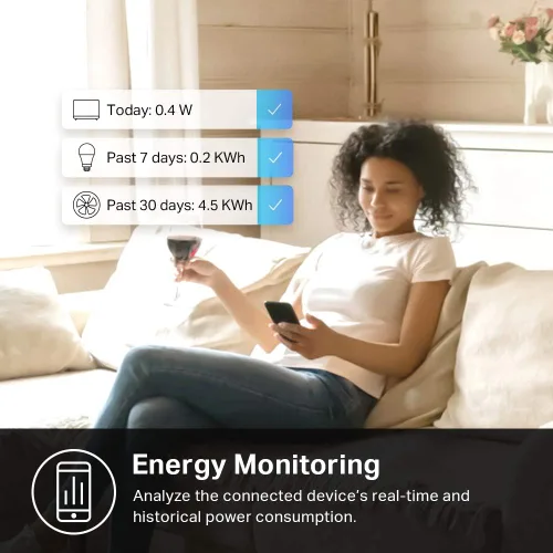 Miniatura 6 de Kasa Smart - Enchufe inteligente mini con monitoreo de energía, enchufe Wi-Fi inteligente para casa inteligente, compatible con Alexa, Google Home e