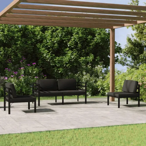 Miniatura 20 de Juego de 7 piezas para patio con cojines, sofá al aire libre, juego de bar de patio, muebles modernos para exteriores, banco de comedor