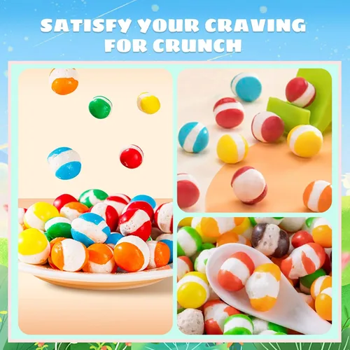 Miniatura 4 de Apexy Caramelos liofilizados – Caramelos de arco iris liofilizados de sabor surtido – Deshidratados, crujientes, coloridos golosinas y aperitivos