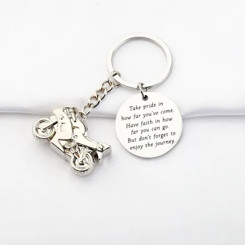 Miniatura 25 de FUSTMW Llavero de motociclista, regalo de motocicleta, llavero seguro para que tu ángel guardián viaje contigo, nuevo regalo para motociclista