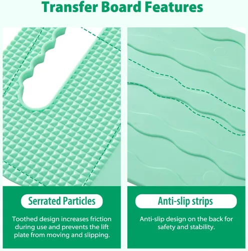 Miniatura 5 de Tabla de transferencia con hoja deslizante, elegible para FSA, dispositivo de asistencia deslizante para traslados o personas mayores de silla
