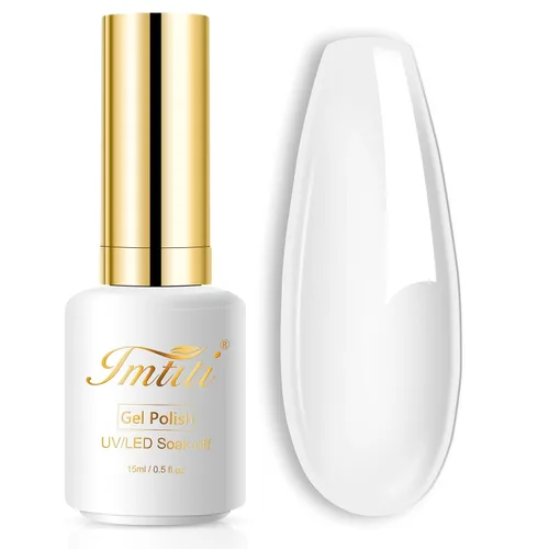 Miniatura 14 de Esmalte de uñas de gel, 1 unidad de 0.5 onzas líquidas de esmalte de gel de color verde aguacate para remojar arte de uñas, salón de manicura