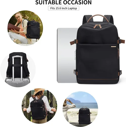 Miniatura 7 de GOLF SUPAGS Mochila para laptop con compartimento separado para laptop de 15.6 pulgadas, bolsa de computadora de gran capacidad para mujeres