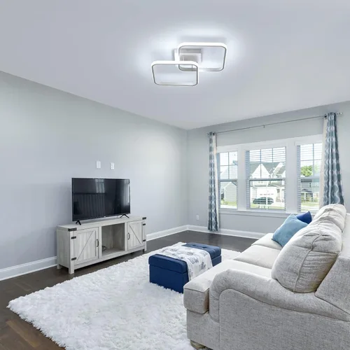 Miniatura 6 de DELIPOP Lámpara de techo LED moderna de 23 pulgadas, lámpara de techo empotrada de 42 W 6500 K, lámpara de techo acrílica para pasillo, sala