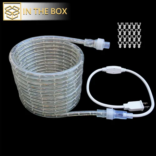 Miniatura 8 de Peng Lights - Tira de luces LED patrióticas conectables, flexible, impermeable, el color favorito de Estados Unidos, rojo, blanco y azul (100 pies)