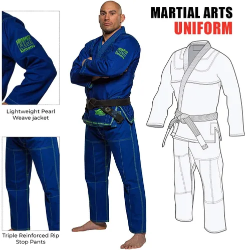 Miniatura 5 de Fuji Suparaito BJJ GI Uniforme de Artes Marciales