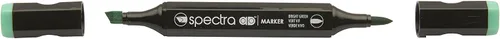 Miniatura 3 de AD Marker Chartpak Spectra, Tri-Nib y cepillo de doble punta, verde manzana, 1 cada uno (S044AD)