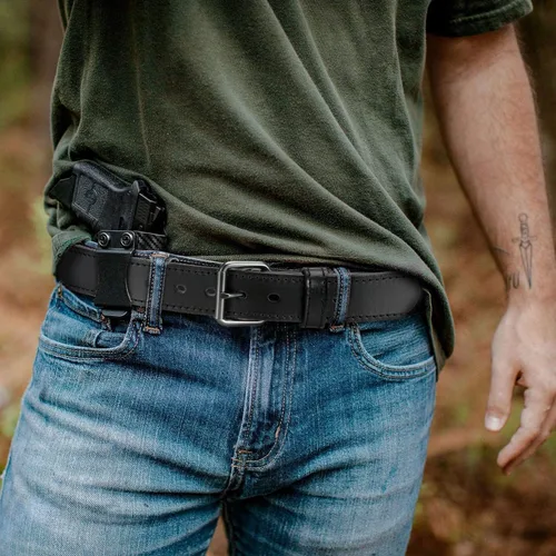 Miniatura 5 de Leather Gun Belt for Men - 1.5" Concealed Carry Belt - Heavy Duty & Durable