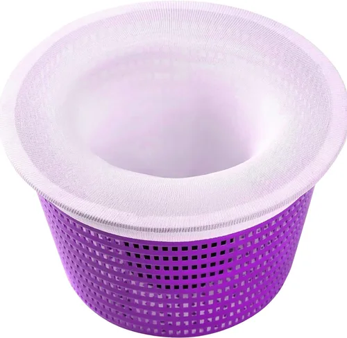 Paquete de 50 calcetines de piscina para filtros de piscina, filtros de cestas y desnatadores para filtrar desechos y hojas, sistema de filtro