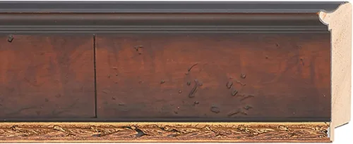 Miniatura 9 de Marco de fotos de madera maciza de nogal marrón con adornos dorados, 16 x 20 pulgadas, ancho de moldeo de 3 pulgadas, con plexiglás acrílico UV