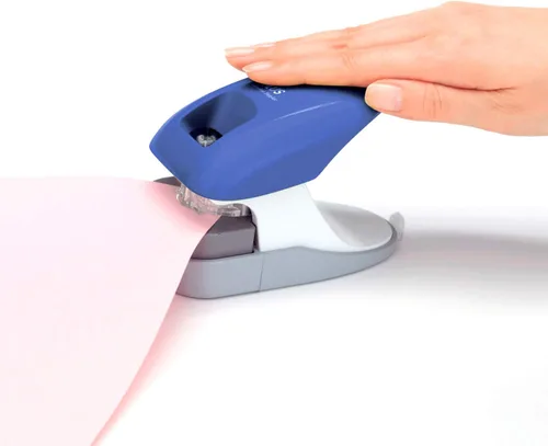 Miniatura 2 de PLUS Paper Clinch Engrapadora de Escritorio sin Grapas, Azul Azul (Premium Blue)