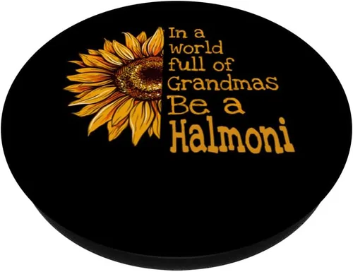 Miniatura 2 de In A World Of Grandmas Be a Halmoni Korea Korean Grandma PopSockets Standard PopGrip