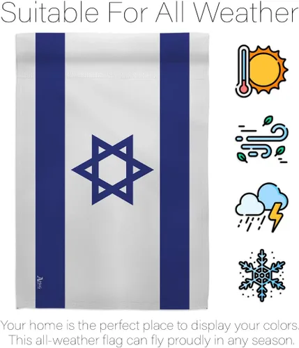Miniatura 8 de Bandera de Israel Bandera de Israel Decoración de la Habitación Pequeña Decoración de la Tumba Interior Banner de Patio Exterior Casa Colgante