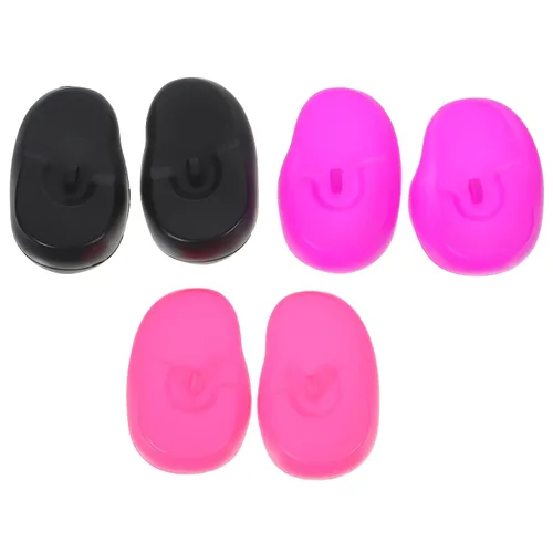 Miniatura 9 de COHEALI 3 pares de orejeras de silicona para peluquería, protección impermeable para los oídos, para tinte para el cabello, permanente, resaltado