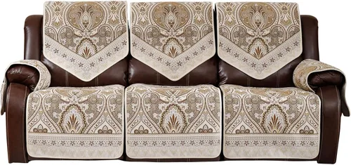 Miniatura 13 de Fundas impermeables para sofá reclinable, fundas antideslizantes para sofá reclinable de 2 asientos, fundas de sofá reclinable de jacquard lavables