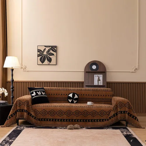 Miniatura 68 de VClife Fundas de sofá bohemio de felpilla para sofá seccional, fundas de sofá suaves y antideslizantes para sofá de 2 cojines, protector de muebles