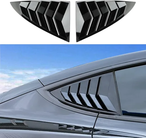 YHCDSEA Cubierta para persiana de ventana lateral trasera para modelo 3, rejilla de estilo deportivo, decoración exterior fresca para Tesla Model 3