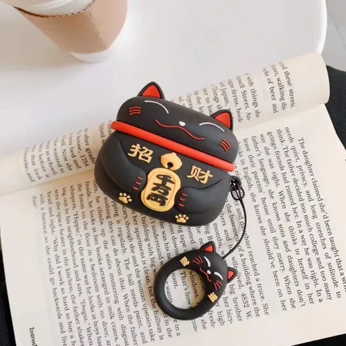 Miniatura 4 de Funda para Airpods Pro 2019/Pro 2 Gen 2022 Lindo, personaje de animales 3D, de silicona, caricatura, divertida, divertida, genial, diseño de llavero