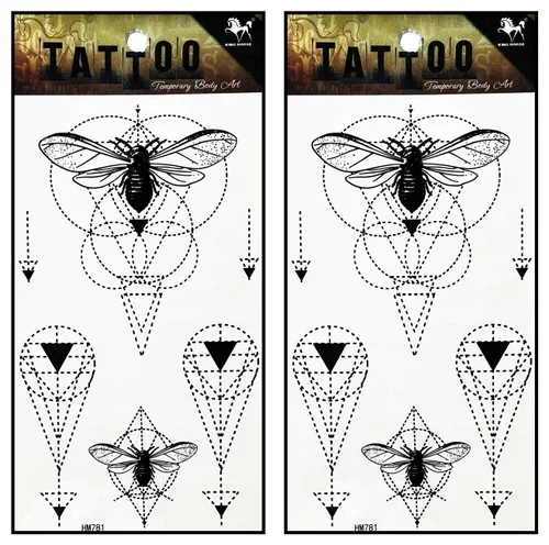 Miniatura 8 de Tatuajes 2 hojas de fantasía ángel águila pájaro alas temporales tatuajes adhesivos falsos cuerpo brazo pecho hombro tatuajes para adolescentes, 32.