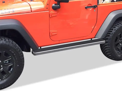 Miniatura 11 de iBoard estribos para Jeep Wrangler Sport Utility 2007-2017, 2 puertas, Negro