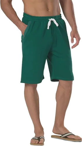 Miniatura 3 de Pantalones cortos casuales de punto de algodón con cordón elástico para hombre