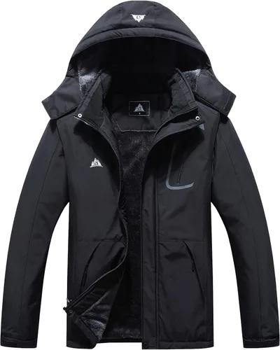 Miniatura 11 de Chaqueta de esquí impermeable para mujer, resistente al viento, cortavientos, abrigo de nieve cálido con capucha