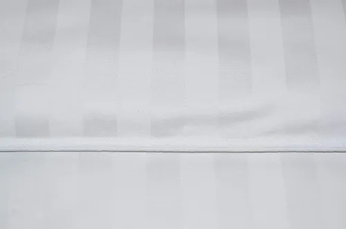 Miniatura 2 de Blue Ridge Home Fashions Edredón de plumas de ganso con patrón de rayas blancas de 350 hilos, relleno hipoalergénico, cálido para todas